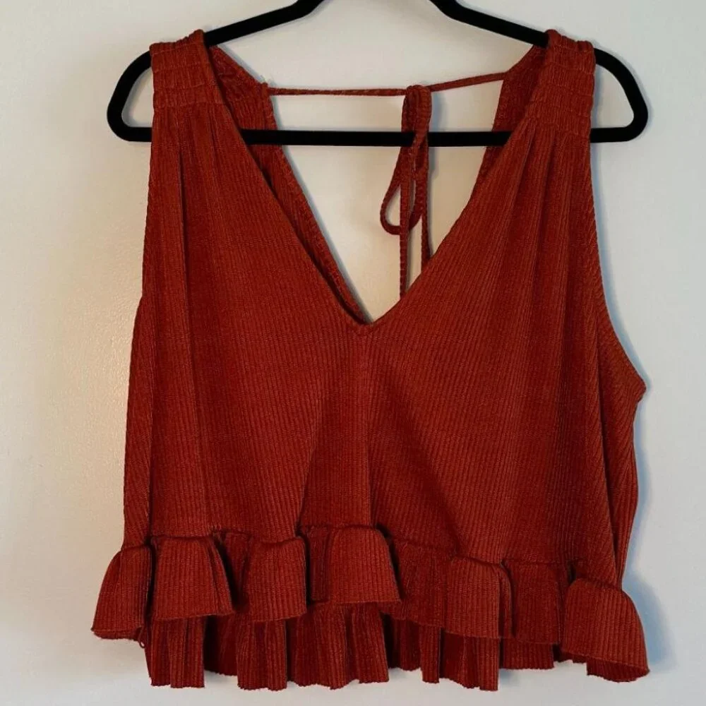 Free People No Excuses Skirt Set Terracotta NWT - Picture 2 of 8